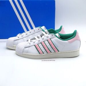 NEW adidas Originals Superstar Sneakers IF7611 White/Pink